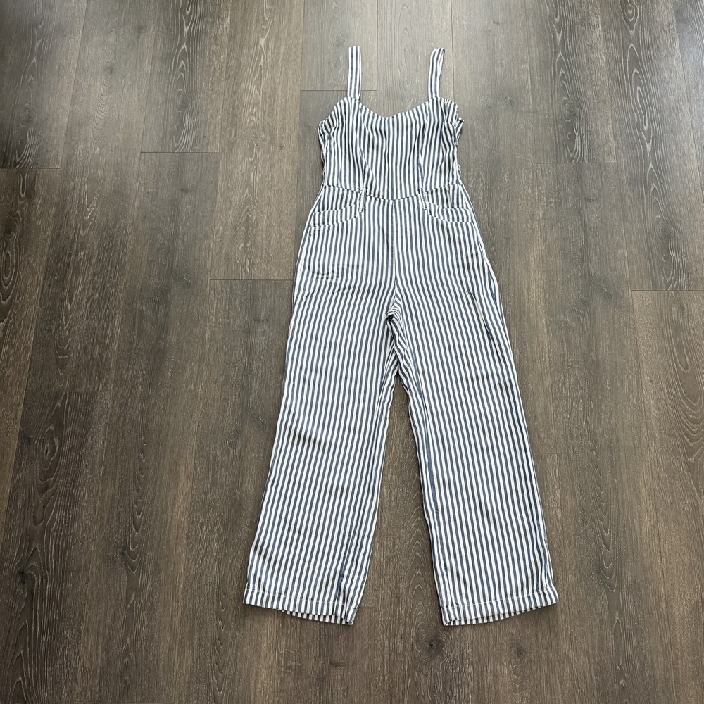Paige Anthropologie Emma  Striped Sleeveless Jumpsuit Small Coastal Resort Prep